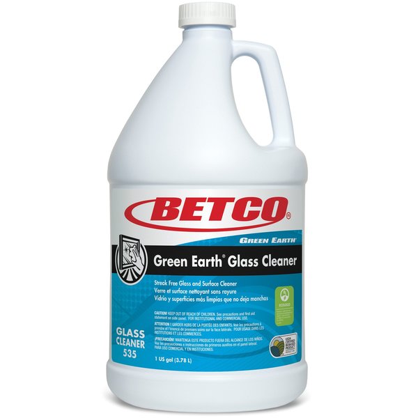 Betco Green Earth Glass Cleaner, 128 fl oz (4 quart) 4 PK BET5350400